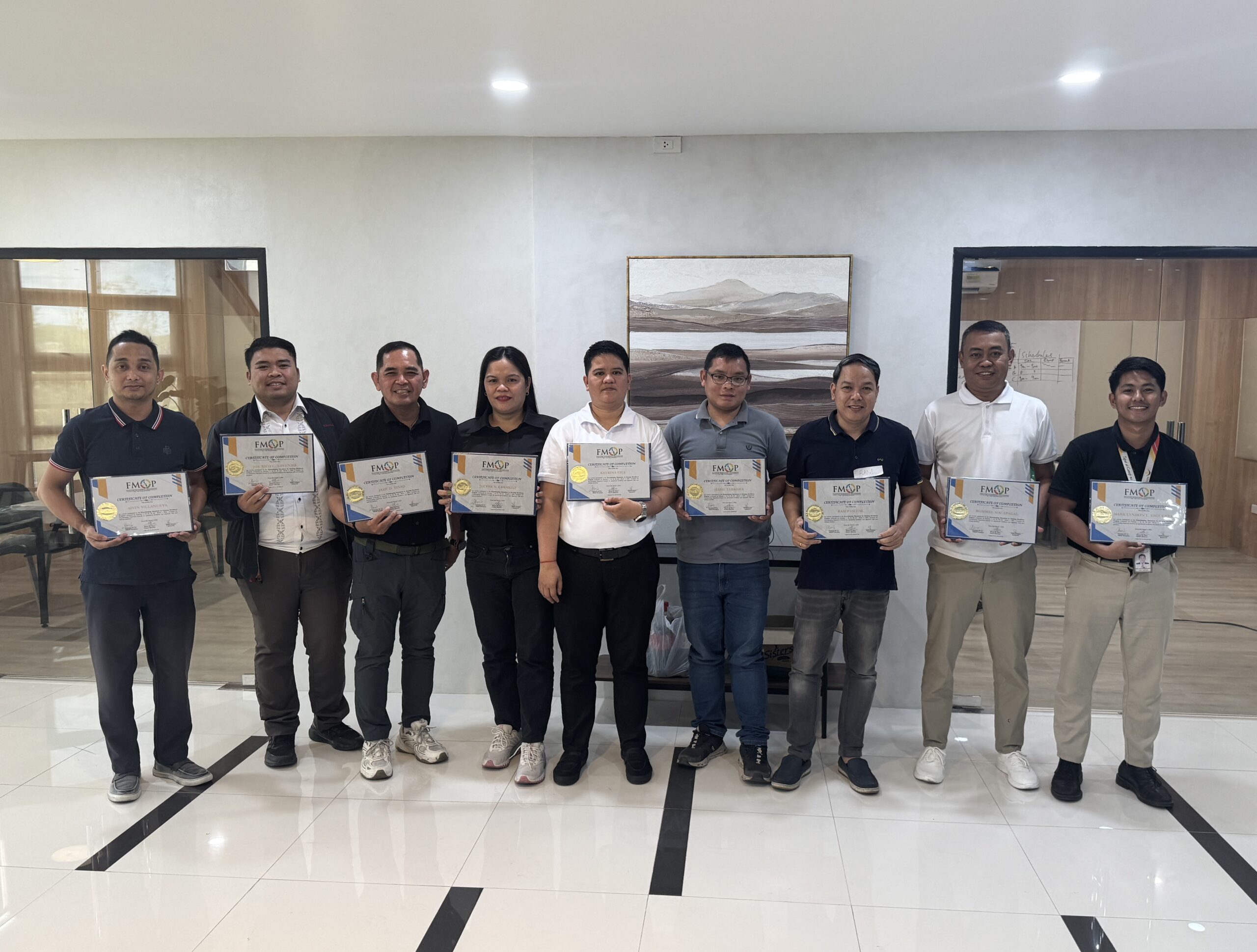 FMOP Housekeeping Supervisory Training Program Completes First Batch