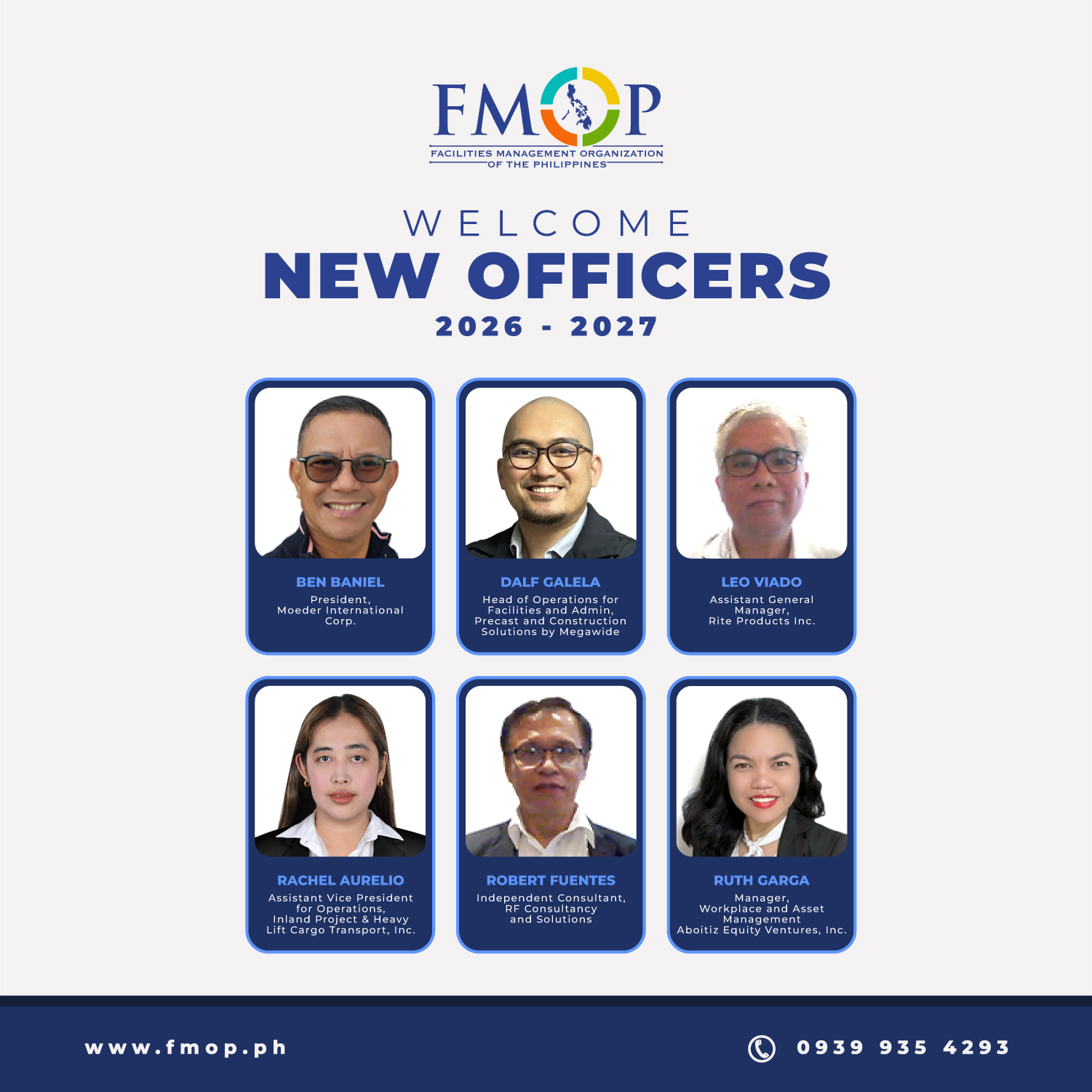 FMOP Welcomes Its New Officers for 2026–2027